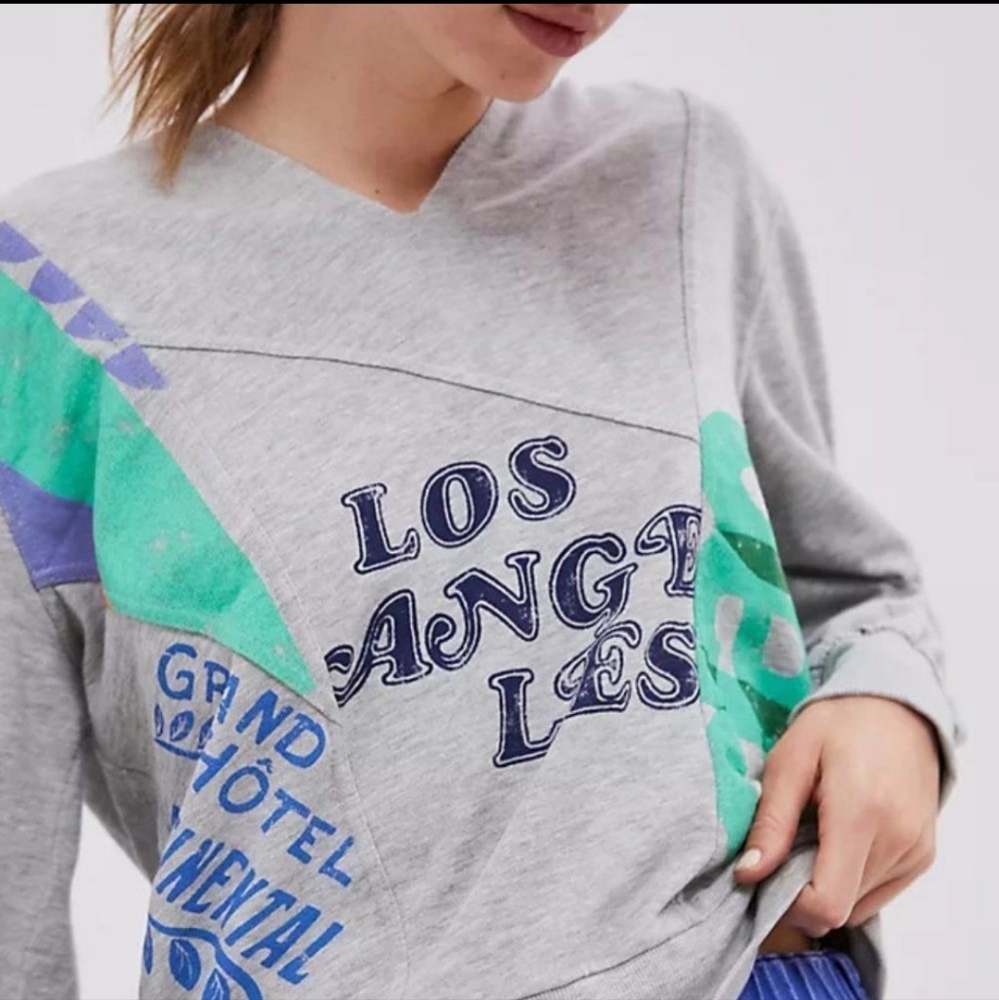 Anthropologie Maeve Road Trip Graphic Hoodie